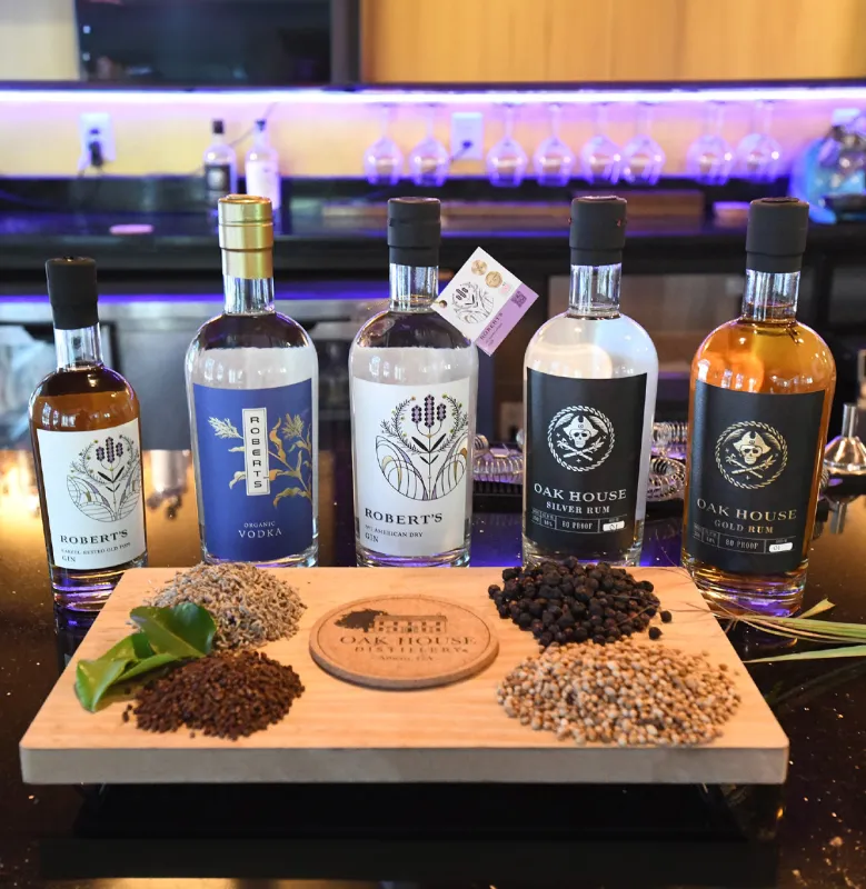 Oak House Distillery, food & libations in Athens, GA