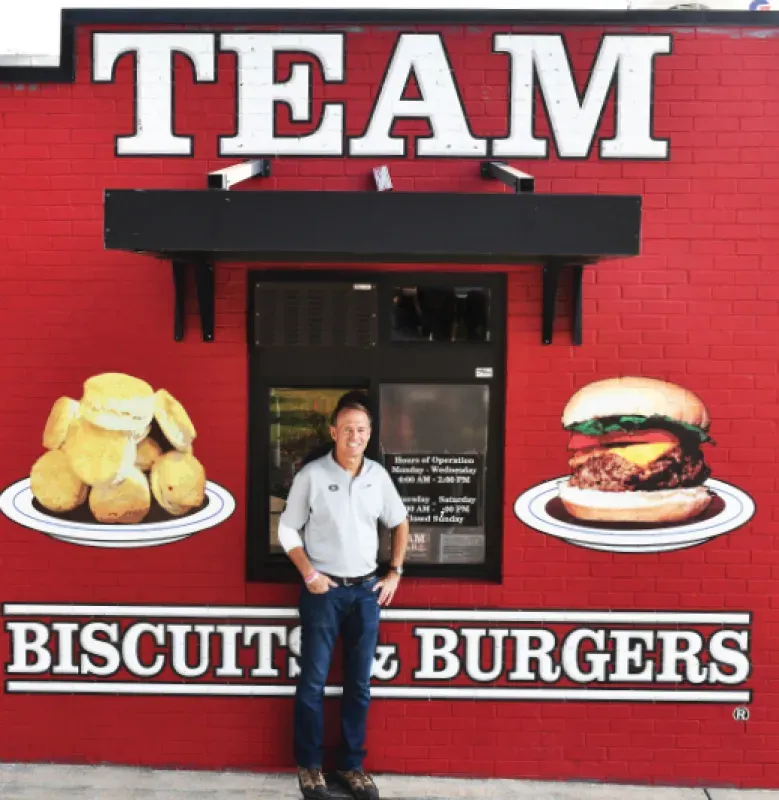 Team Biscuits & Burgers, food & libations in Athens, GA